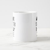 Gutes Geschenk für Ehemann Ehefrau heißer als mein Jumbo-Tasse (Vorderseite)