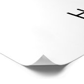 Gutes Gesicht mit Sternen motivierend Poster (Ecke)