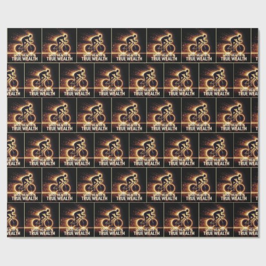 Gutes Gesundheitspaket mit Neonradfahrern Geschenkpapier (Flach)