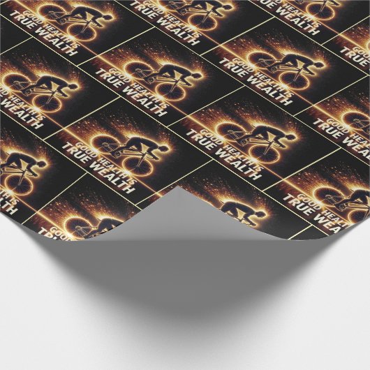 Gutes Gesundheitspaket mit Neonradfahrern Geschenkpapier (Ecke)