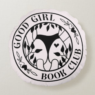 Gutes Girl Book Club Pillow Rundes Kissen