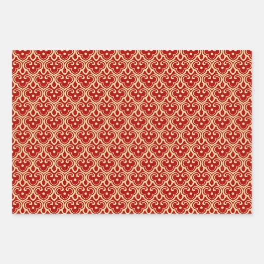 Gutes Glück 2023 Chinesisches Neujahr Red Gold Geschenkpapier Set (Vorderseite 2)