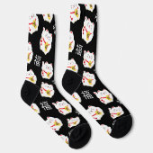 Gutes Glück Cat Socken (Rechts)