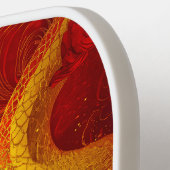 Gutes Glück Gold und Rotes Jahr der Schlange Pickleball Schläger (Linke Seite)