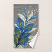 Gutes Glück Pfauenfedern Wasserfarbenbadzug Badhandtuch Set (Handtuch)