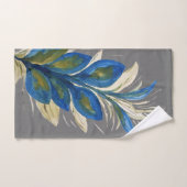 Gutes Glück Pfauenfedern Wasserfarbenbadzug Badhandtuch Set (Handtuch)