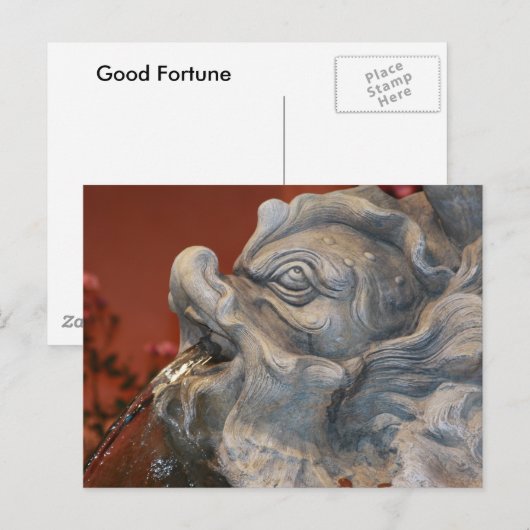 Gutes Glück Postkarte (Vorne/Hinten)