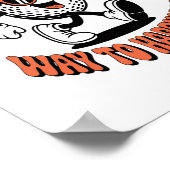 Gutes Golf Ball Mascot Poster (Ecke)