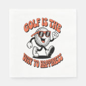 Gutes Golf Ball Mascot Serviette (Vorderseite)