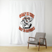 Gutes Golf Ball Mascot Wandteppich (Beispiel)