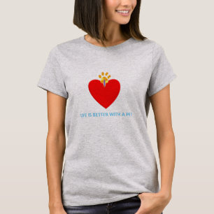 Gutes Herz & Pfote T-Shirt