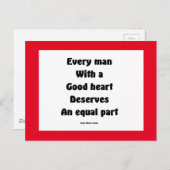 Gutes Herz Postkarte (Vorne/Hinten)