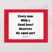 Gutes Herz Postkarte (Vorderseite)