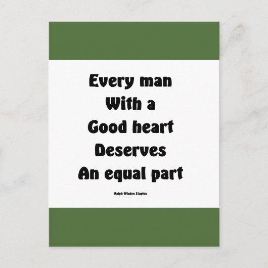 Gutes Herz Postkarte (Vorderseite)