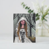 Gutes HexenHalloween Postkarte (Stehend Vorderseite)