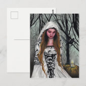 Gutes HexenHalloween Postkarte (Vorne/Hinten)
