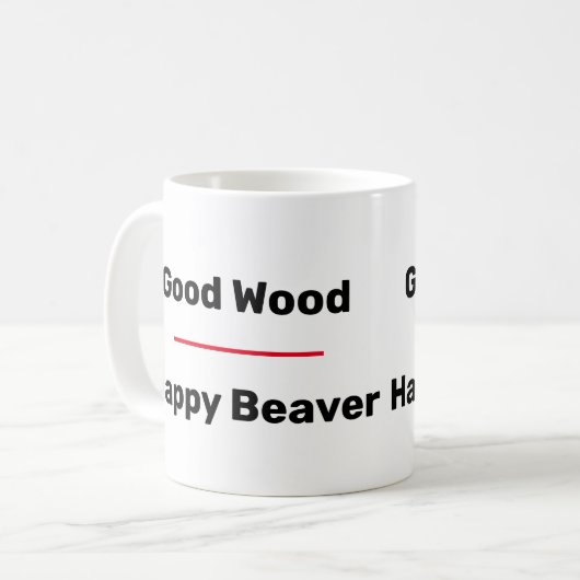 Gutes Holz Kaffeetasse (Vorderseite Links)