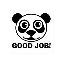 Gutes Job Panda-Gesicht Gummistempel