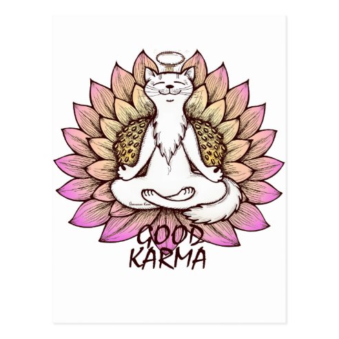 Gutes Karma Postkarten Zazzle.de