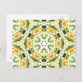 Gutes Karma und Wohl von einer gesunden Diät 3 Postkarte (Vorne/Hinten)