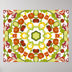 Gutes Karma und Wohlbefinden durch eine gesunde Er Poster