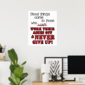 Gutes kommt denen, die...2 poster (Heimbüro)