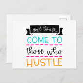 Gutes kommt denen, die sich trauen postkarte (Vorne/Hinten)