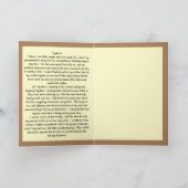 Gutes kranzes Mädchen im Bett, das betreut wird, w Karte (Innenseite)