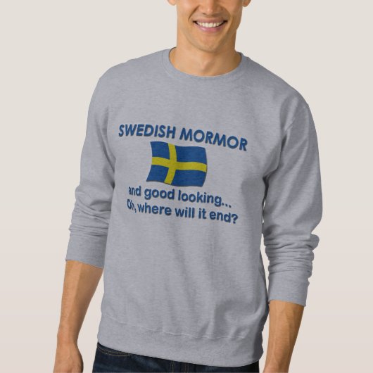 Gutes Lkg Schwede Mormor (Großmutter) Sweatshirt (Vorderseite)