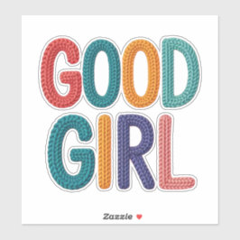 Gutes Mädchen Aufkleber