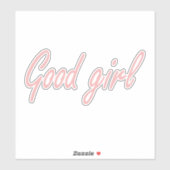 Gutes Mädchen Design Aufkleber (Blatt)