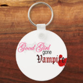 Gutes Mädchen gegangen Vampir Schlüsselanhänger (Vorderseite)