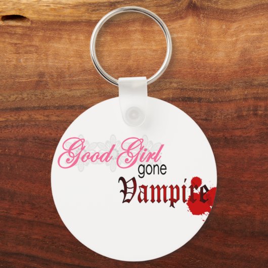 Gutes Mädchen gegangen Vampir Schlüsselanhänger (Vorderseite)