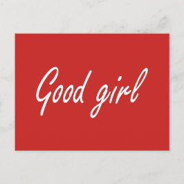 Gutes Mädchen Postkarte