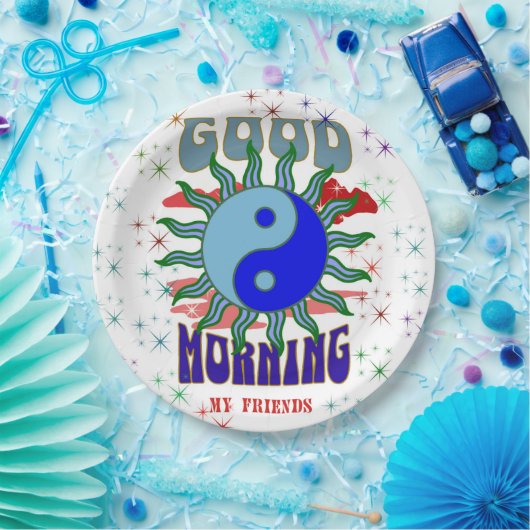 GUTES MORGEN, PAPIERPLATTE PAPPTELLER (Party)