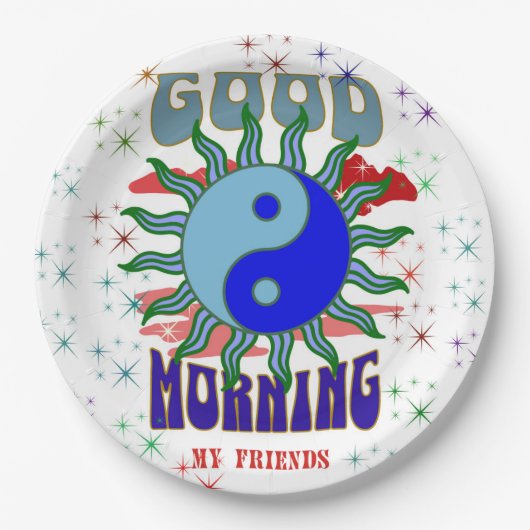 GUTES MORGEN, PAPIERPLATTE PAPPTELLER (Vorderseite)