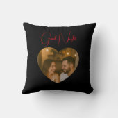 Gutes Morgenessen & gutes Nachtessen Foto Kissen (Rückseite)