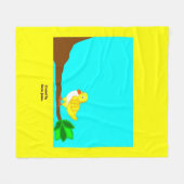 Gutes Morgengrauen Gelbbvogel Mittelgriegel Fleecedecke (Vorderseite (Horizontal))