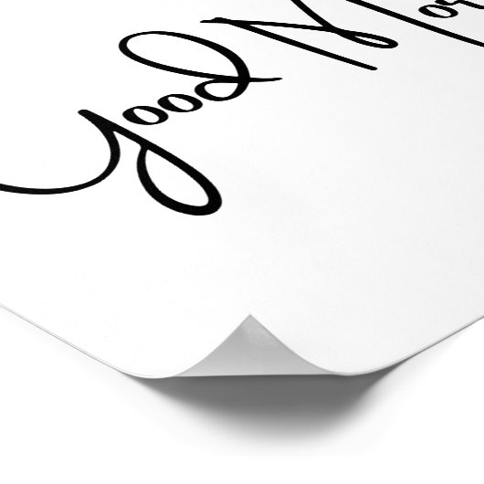 Gutes Morgenposter Poster (Ecke)