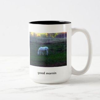gutes mornin zweifarbige tasse