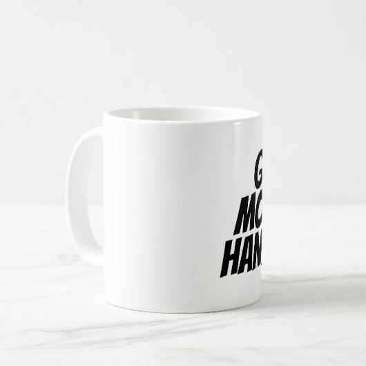 GUTES MORNING HANDSOME Kaffeetassen für Ehemann (Vorderseite Links)