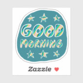 GUTES MORNING Niedliche Farbgebung & Spaß Handschr Aufkleber (Blatt)