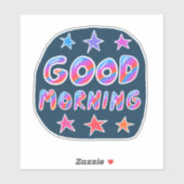 GUTES MORNING Niedliche Farbgebung & Spaß Handschr Aufkleber (Blatt)