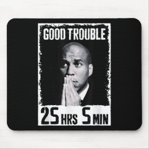 Gutes notwendiges Problem Corey Booker 25 Stunden Mousepad