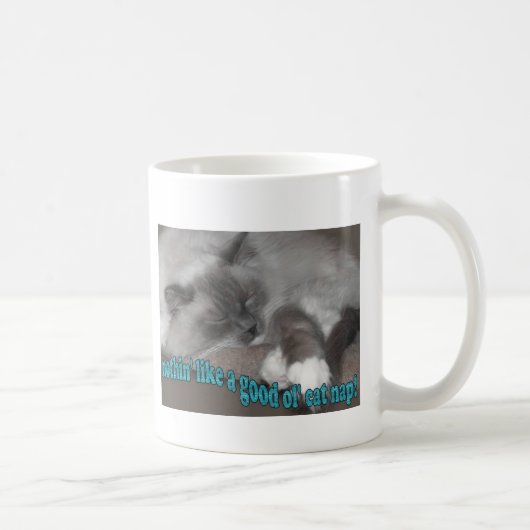 gutes ol Katzen-Nickerchen Kaffeetasse (Rechts)