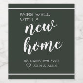 Gutes Pair mit individuellem Weinlabel Weinetikett (Einzelnes Label)