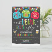 Gutes Party im Süßigkeitsgewächs lädt zum Trinken  Einladung (Stehend Vorderseite)