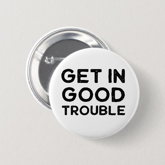 Gutes politisches Geschenk für Ärger Button (Vorne & Hinten)