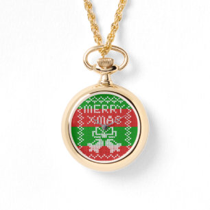 Gutes Pullover-Muster Jingle Glocken Merry Xmas Ga Armbanduhr