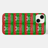 Gutes Pullover-Muster Jingle Glocken Merry Xmas Ga Case-Mate iPhone Hülle (Rückseite (Horizontal))